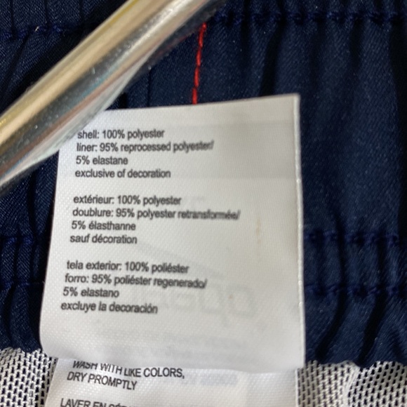 SPEEDO Men's Navy White Red Swim Trunks w UFP50+ Sun Protection Size XXL - Picture 8 of 10